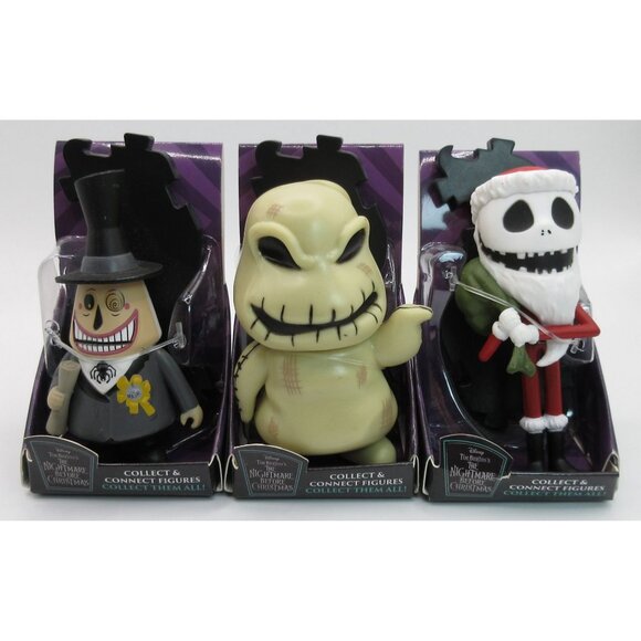 Nightmare Before Christmas Collect & Connect Figure Complete Set of 6 Disney - Picture 3 of 6